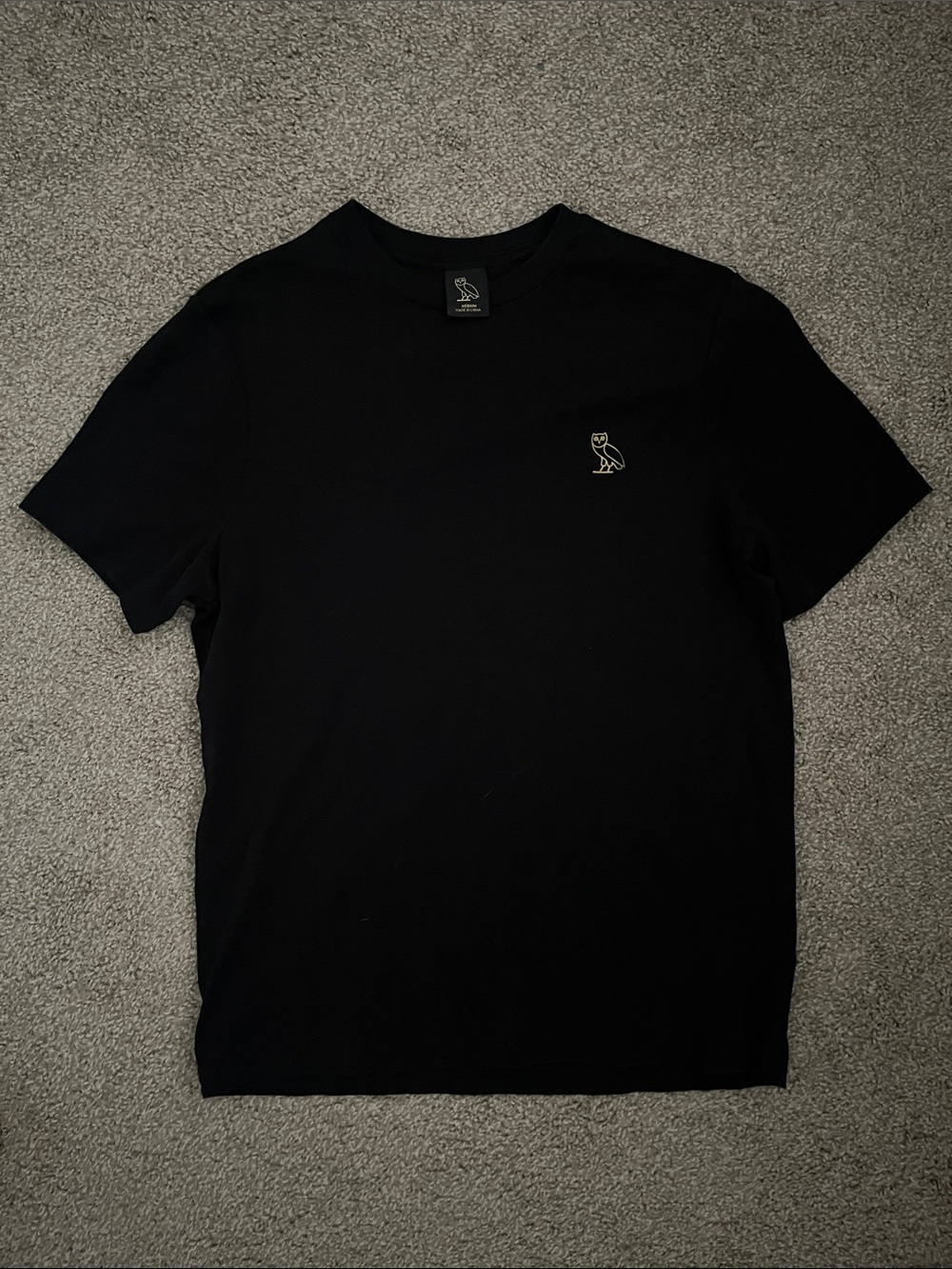 OVO October’s Very Own Black Men's Crew Neck Essentials T-Shirt